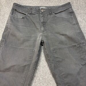 REI Double Knee Carpenter Pants Jeans Men's 36X29 Duck Canvas Stretch Co-Op